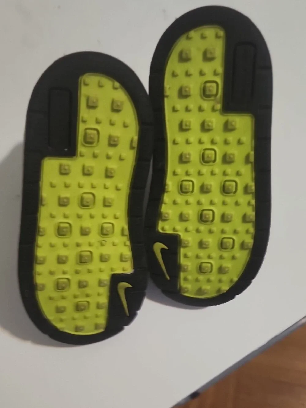 Nike Kids Black and Yellow Lace-Up Boots